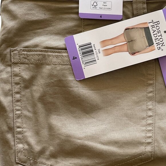 Women's Cargo short, Boston Traders, 4, Tan, NWT - Picture 6 of 6